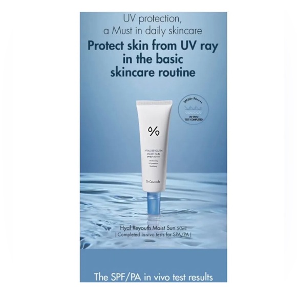 DR.CEURACLE Hyal Reyouth Moist Sun 50mL SPF50+ PA++++ Moisturizing UV Protection - Picture 4 of 9